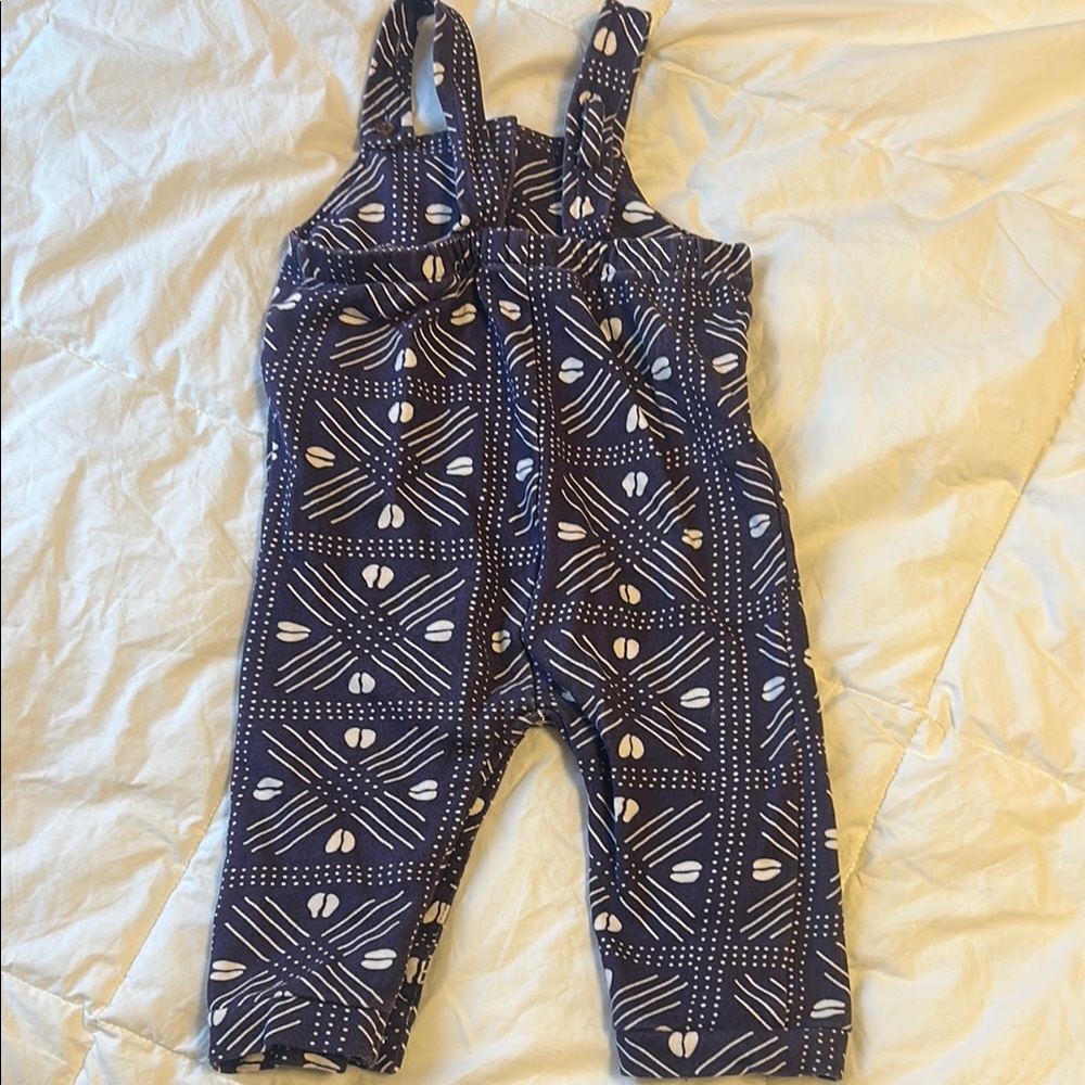 Purple Patterned Baby Overalls - Picture 3 of 3